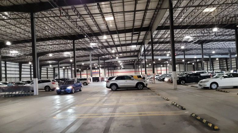 Parking lot at Costco in Coralville, IA