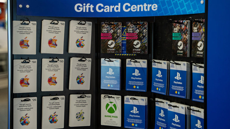 Gift card display