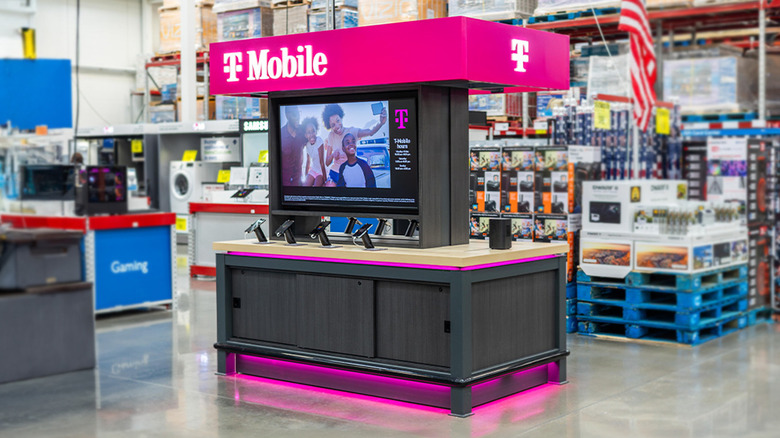 T-Mobile kiosk in Sam's Club