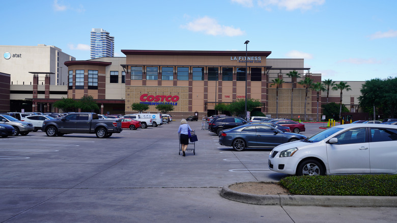 The exterior of Costco in Houston Texas