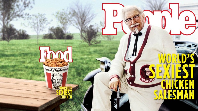 People Magazine Colonel Sanders impersonator on front cover