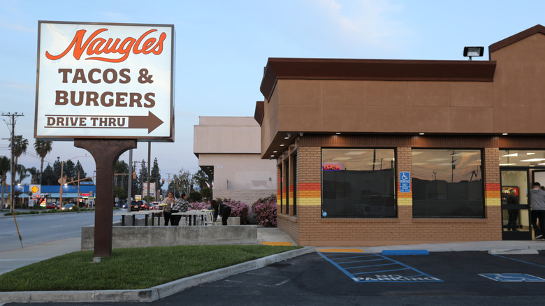 Naugles sign and restaurant in California