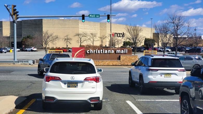 Exterior of Christiana Mall