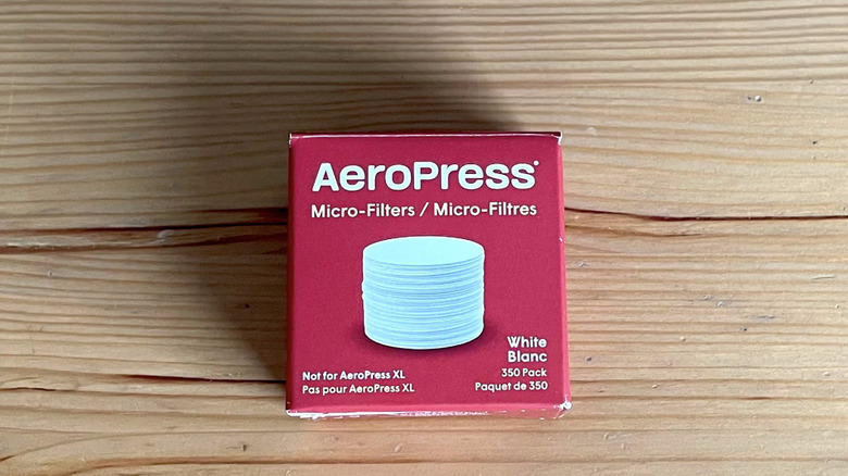 package of AeroPress filters
