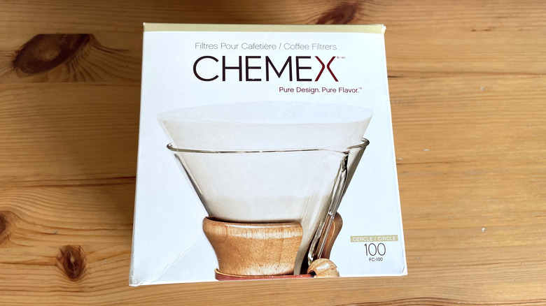 box of Chemex filters