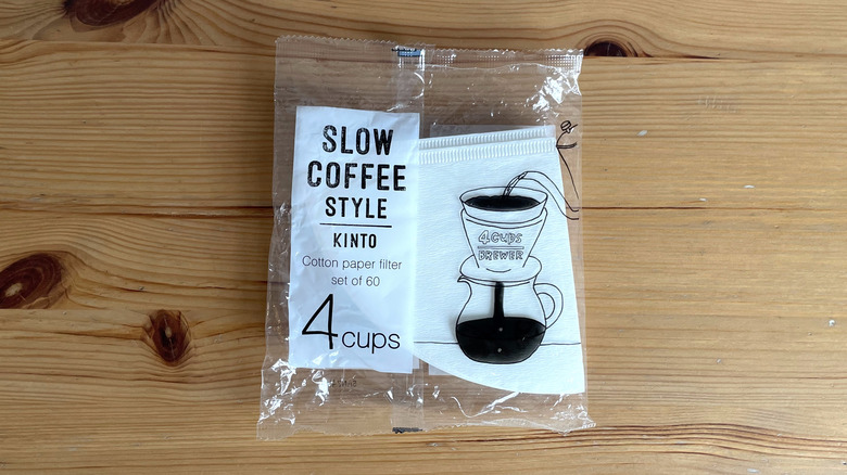 package of Kinto slow coffee style filters