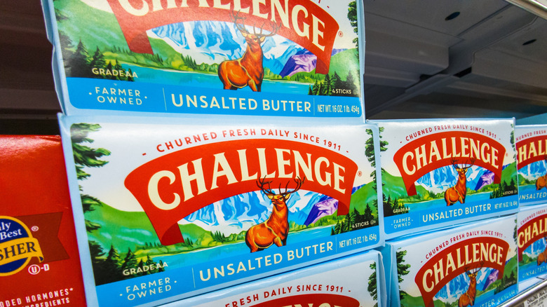 Challenge unsalted butter at grocery store