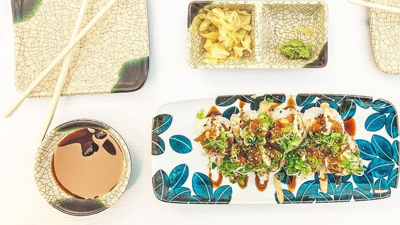 An assortment of rolls at Sushi Erika