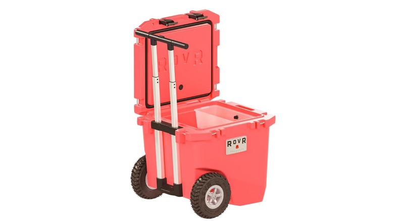 Rovr pink cooler with wheels