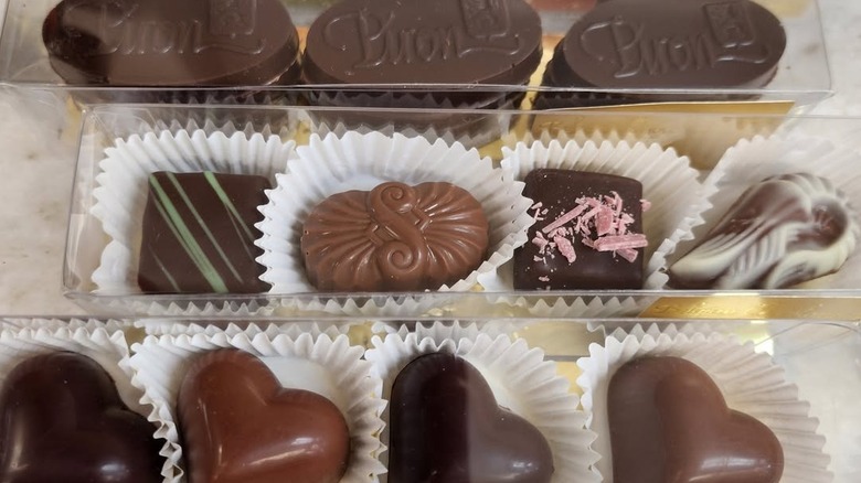 Assorted chocolates from Piron