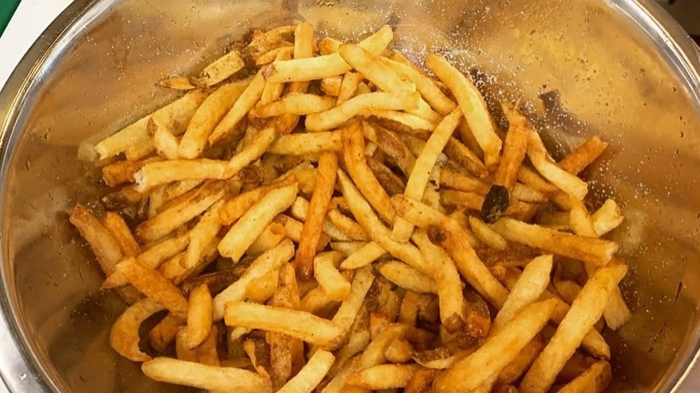 French fries in a bowl at Fryborg in Connecticut