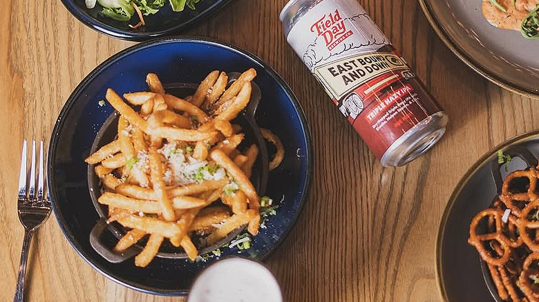 Bowl of fries at Field Day Brewing in Iowa