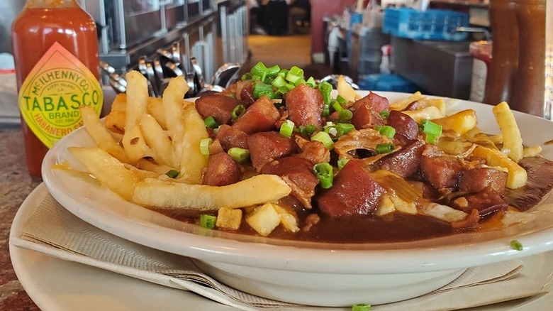gumbo fries at The Bayou in Salt Lake City, UT