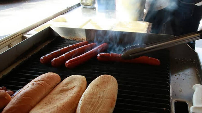 Close-up of a hot dog
