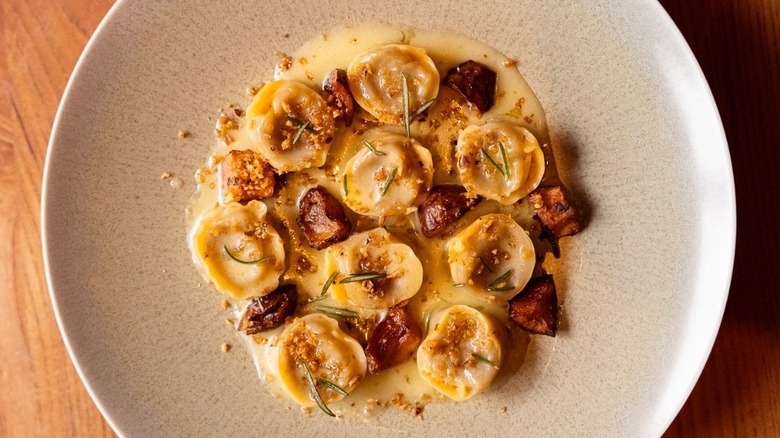 A plate of tortellini at Cotogna in San Francisco