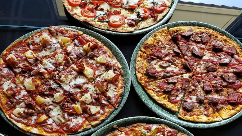 A variety of pizzas at Cosi Cucina Italian Grill in Clive