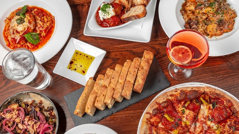 A variety of dishes at Napoli Italian Eatery in Wichita