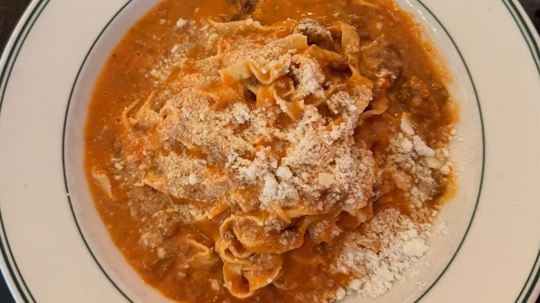 A plate of pasta at Spaghetti Western in Fargo