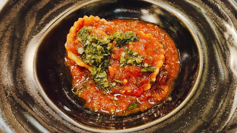 A plate of pasta at Alfios Buon Cibo In Cincinnati