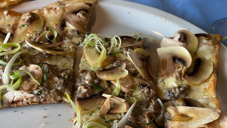 A plate of grilled pizza at Al Forno in Providence