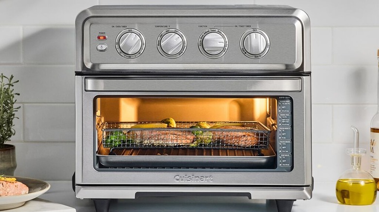 A Cuisinart Air Fryer Toaster Oven on a kitchen counter
