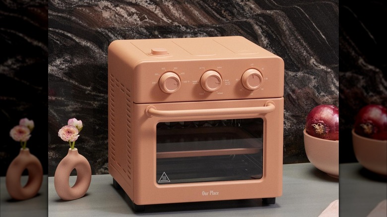 An Our Place Wonder Oven sitting on a kitchen counter