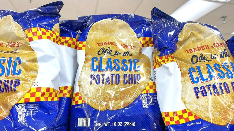 Bags of Trader Joe's Ode to the Classic Potato Chips