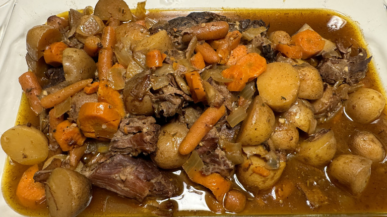 slow cooked pot roast