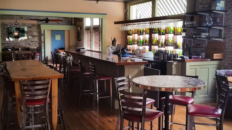 Wine bar at Red or White in Mobile, Alabama