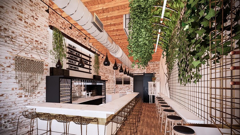 Interior of Vin Rouge Wine Bar & Tasting Room