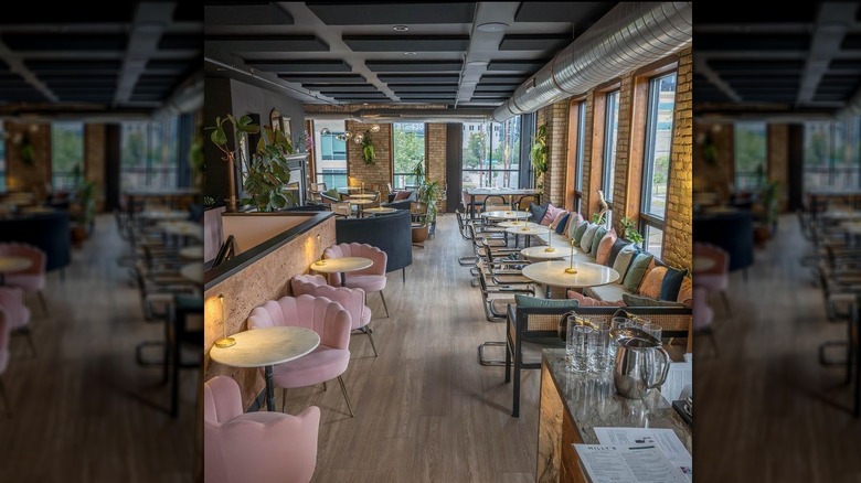 Dining area of Milly's Wine Bar and Bistro