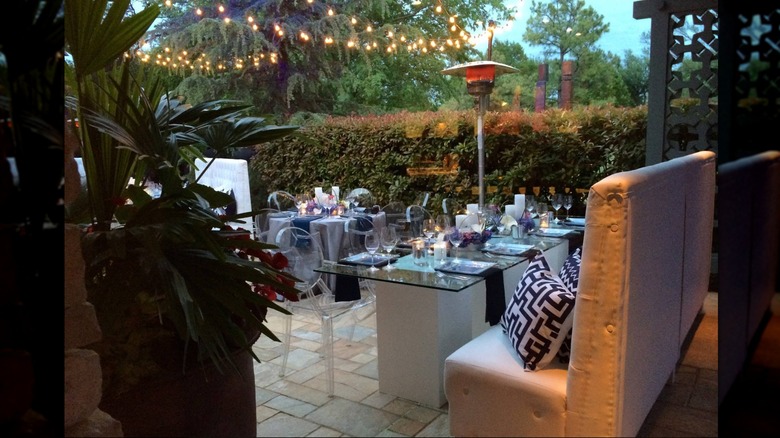Outdoor patio at Metro Wine Bar & Bistro