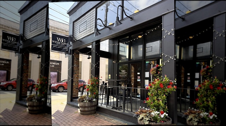 Exterior of Wine Down on Market