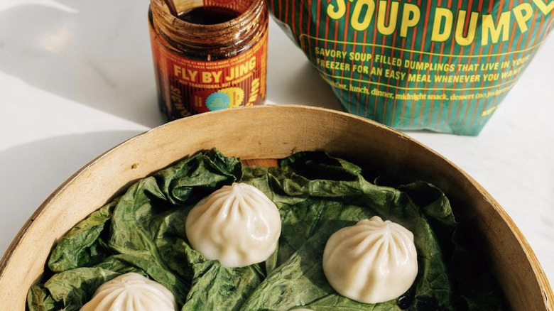 Chili crisp with pork soup dumplings 