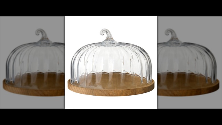 Aldi's Crofton glass stem pumpkin dessert stand