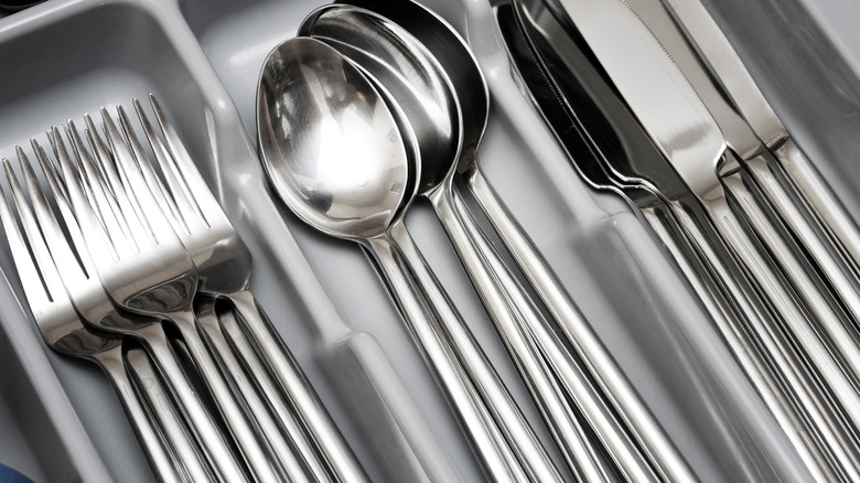 close up of cutlery