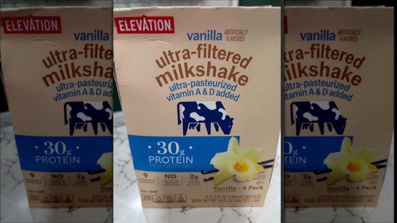 Case of Aldi Elevation Vanilla Ultra-Filtered Milkshake