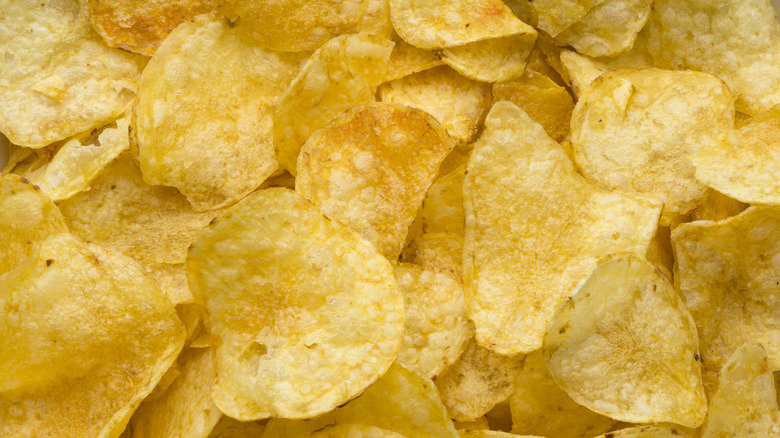 a close-up of potato chips