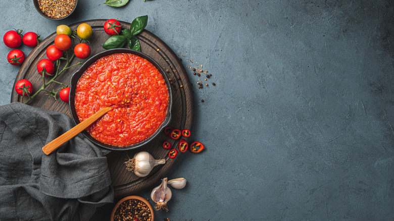 ingredients for marinara sauce