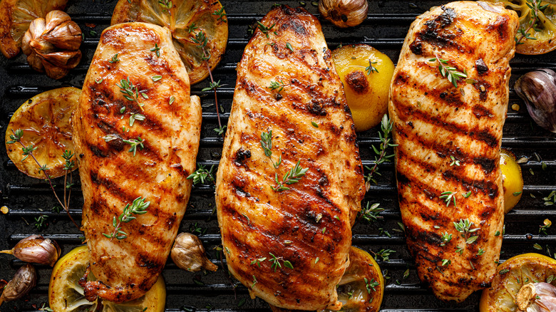 Chicken on the grill