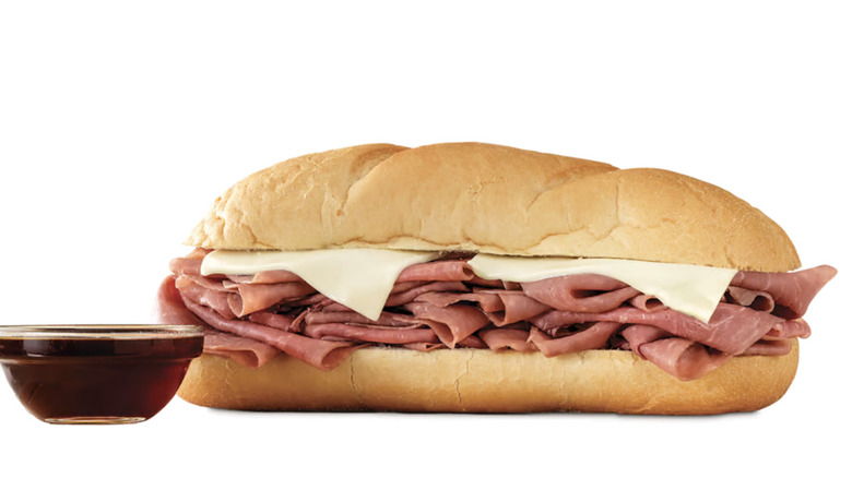 Arby's French Dip & Swiss with au jus dip