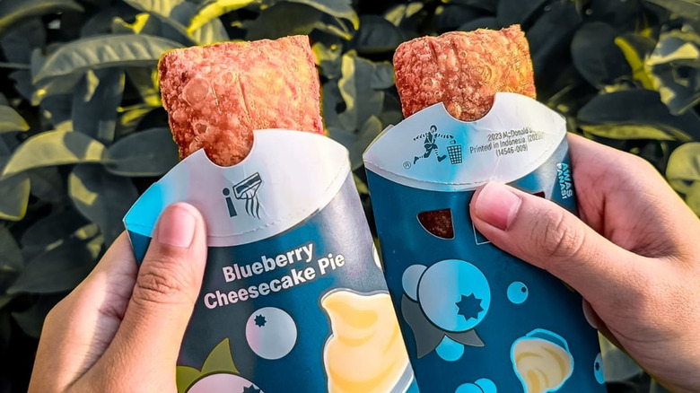 Blueberry Cheesecake Pies from McDonald's.