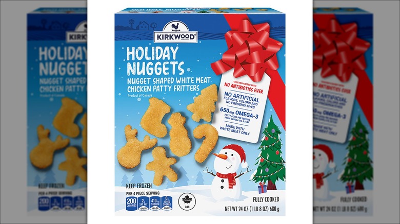 Box of Aldi's Kirkwood Holiday Nuggets.