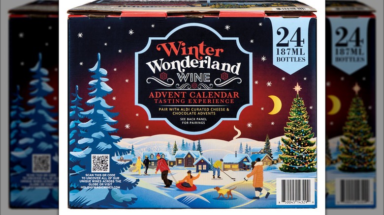 2025 Aldi winter wonderland wine advent calendar.