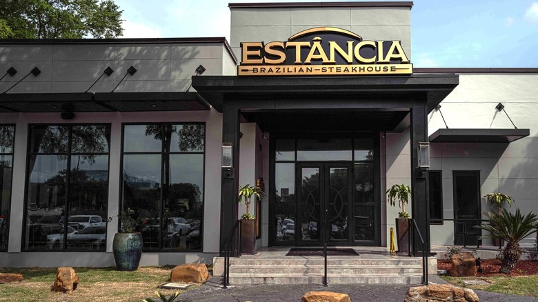 Outside Estancia Brazilian Steakhouse