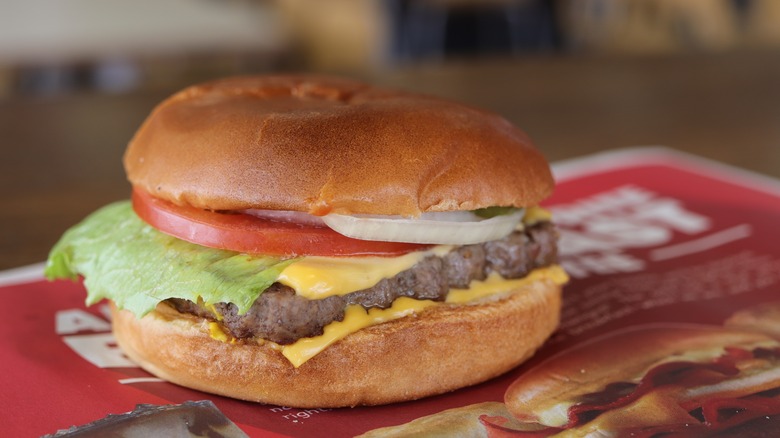 Dave's Single hamburger at Wendy's
