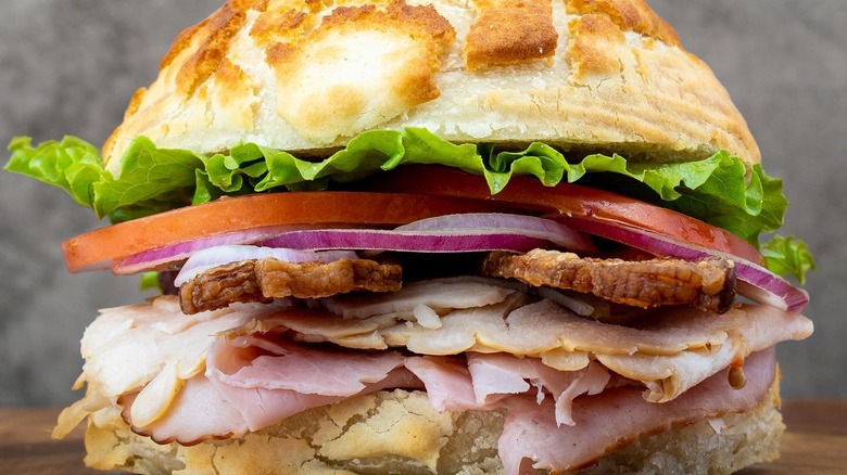 The Crown Town Club sandwich at Bay Boy Specialty Sandwiches