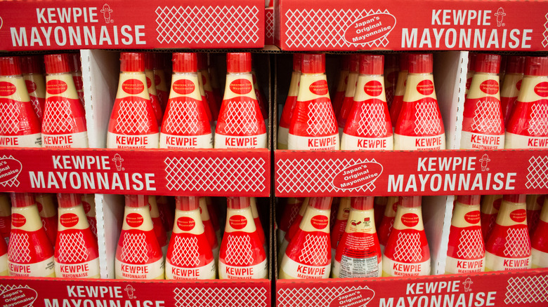 Kewpie mayonnaise on the shelves