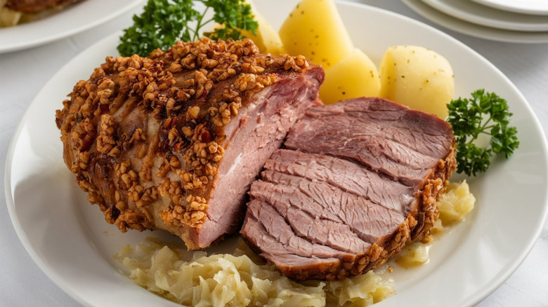 Pork and sauerkraut with potatoes
