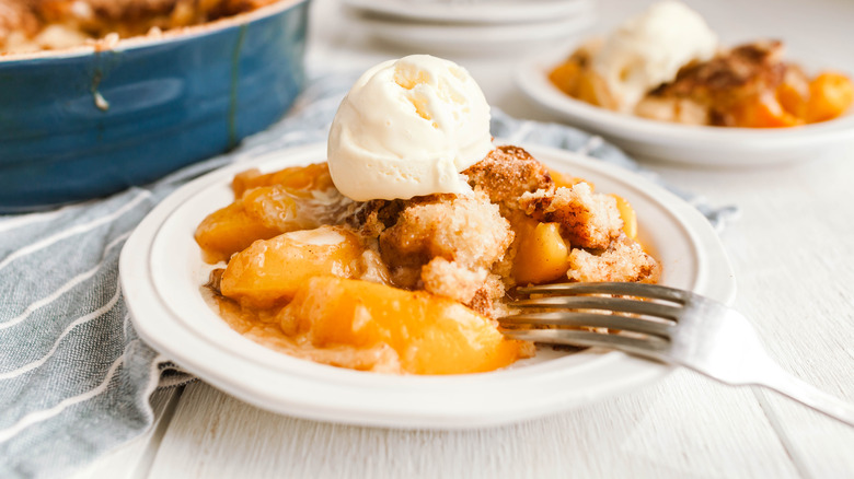 Peach cobbler
